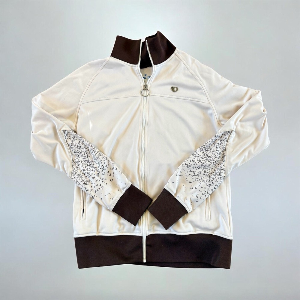 Pearl Izumi Women's Select Series Track Jacket White Size Zippered Hand Pockets